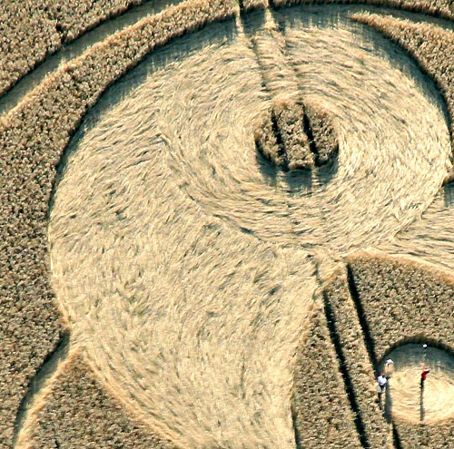 Green Street, Wiltshire crop circle, aerial photo 9