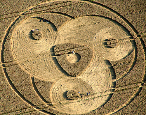 Green Street, Wiltshire crop circle, aerial photo 4