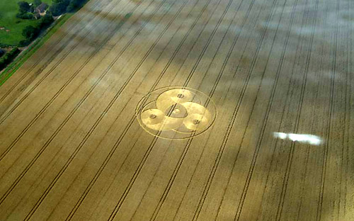 Green Street, Wiltshire crop circle, aerial photo 12