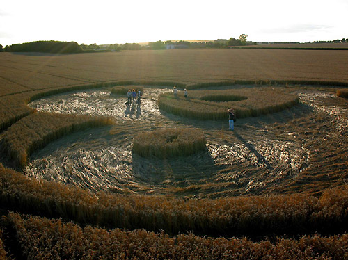 Green Street, Wiltshire crop circle, aerial photo 10
