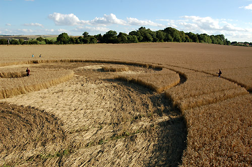 Green Street, Wiltshire crop circle, aerial photo 5