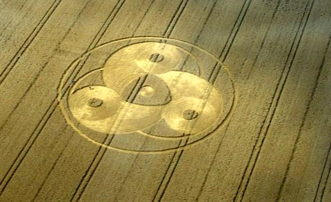 Green Street, Wiltshire crop circle, aerial photo 13