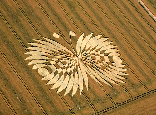 Hailey Wood, Oxfordshire crop circle, aerial photo 8