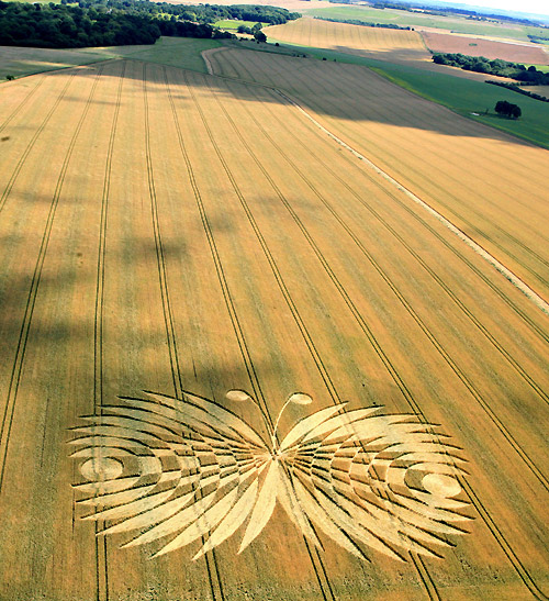 Hailey Wood, Oxfordshire crop circle, aerial photo 10