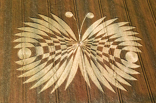 Hailey Wood, Oxfordshire crop circle, aerial photo 6