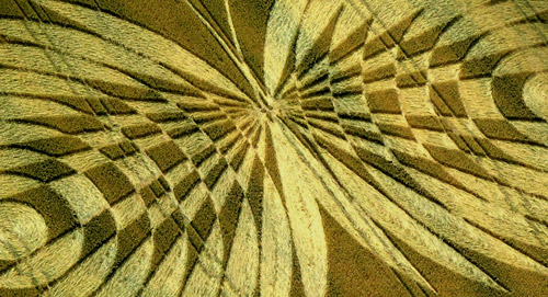Hailey Wood, Oxfordshire crop circle, aerial photo 3