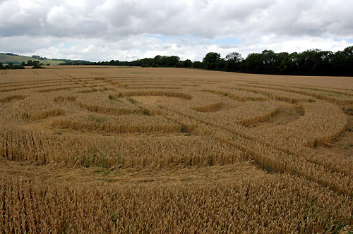 Hat Gate Cottage, Wiltshire crop circle, aerial photo 7
