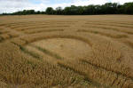 Hat Gate Cottage, Wiltshire crop circle, aerial photo 8