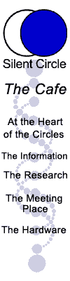The Silent Circle Cafe at the Hert of the Circles with Inforamation, the Research, a Metting Place, and the Hardware with web access