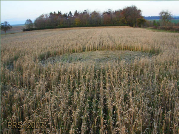 Red Post Farm, Wiltshire crop circle, aerial photo 3