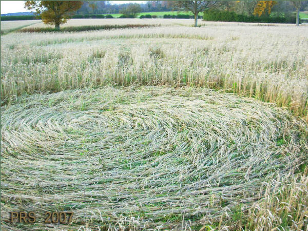 Red Post Farm, Wiltshire crop circle, aerial photo 6