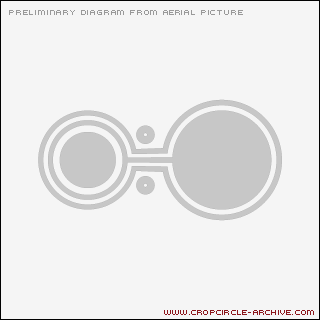 Red Post Farm, Wiltshire crop circle, aerial photo 7