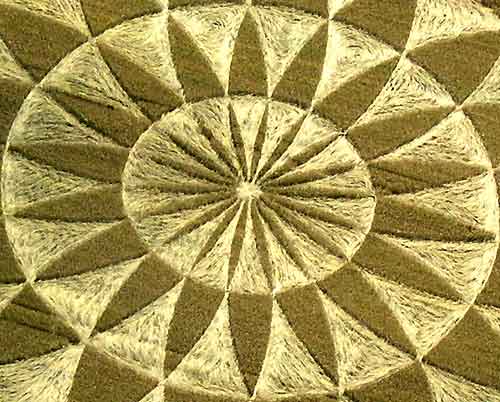 Martinsell Hill, Wiltshire crop circle, aerial photo 3