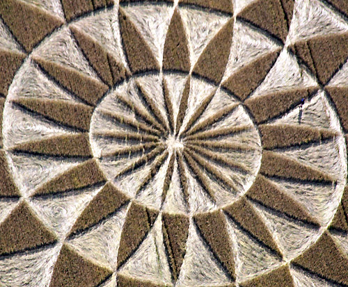 Martinsell Hill, Wiltshire crop circle, aerial photo 18