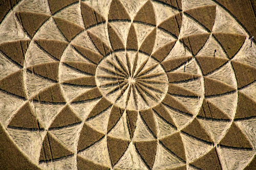 Martinsell Hill, Wiltshire crop circle, aerial photo 16