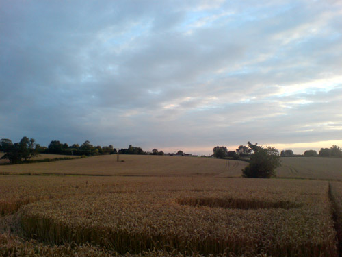 Milbourne, Wiltshire crop circle, aerial photo 5