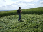 Morgan Hill, Wiltshire crop circle, aerial photo 36