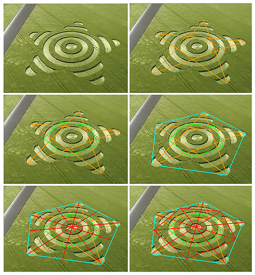 Morgan Hill, Wiltshire crop circle, aerial photo 25