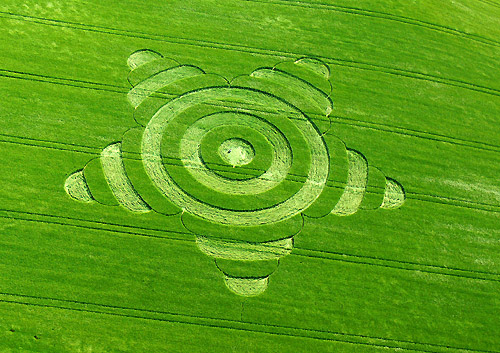 Morgan Hill, Wiltshire crop circle, aerial photo 28