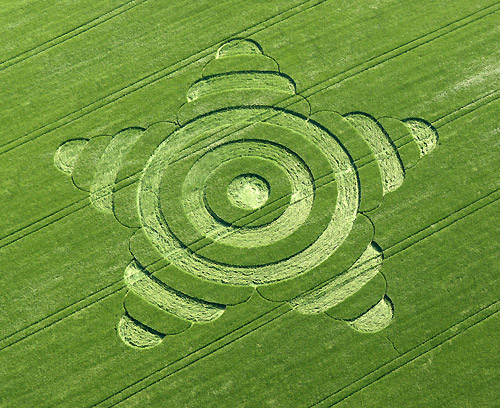 Morgan Hill, Wiltshire crop circle, aerial photo 31