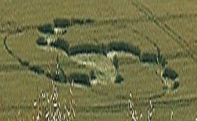 The Pilgrims Way, Kent crop circle, aerial photo 4