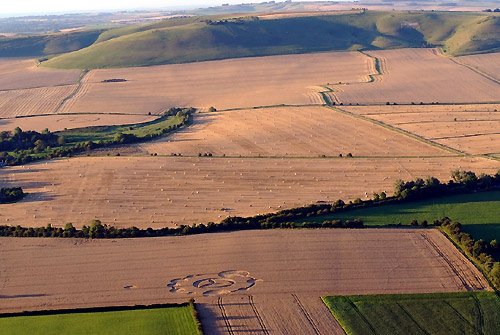 Stanton St Bernard, Wilshire crop circle, aerial photo 15