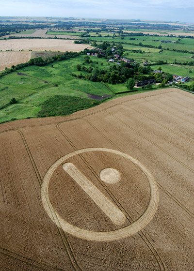 Stanton St Bernard, Wilshire crop circle, aerial photo 5