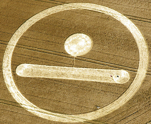 Stanton St Bernard, Wilshire crop circle, aerial photo 2