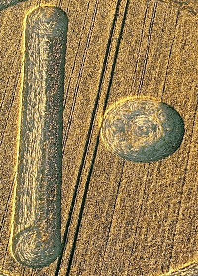 Stanton St Bernard, Wilshire crop circle, aerial photo 14