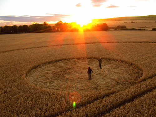 Stanton St Bernard, Wilshire crop circle, aerial photo 12