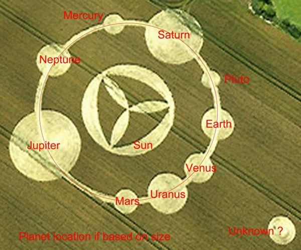 Stanton Bridge, Wiltshire crop circle, aerial photo 16