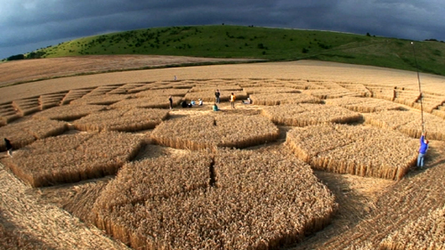 Sugar Hill, Wiltshire crop circle, aerial photo 15
