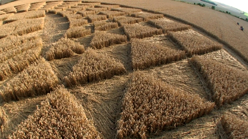 Sugar Hill, Wiltshire crop circle, aerial photo 17