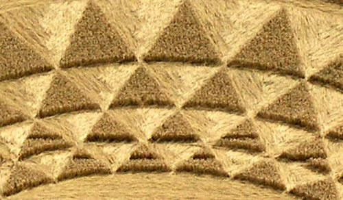 Sugar Hill, Wiltshire crop circle, aerial photo 6