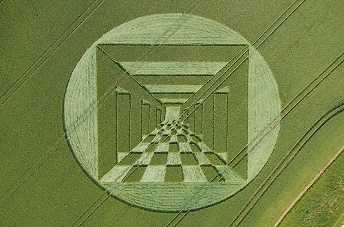 West Down, Wiltshire crop circle, aerial photo 5