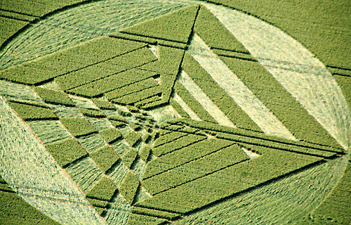 West Down, Wiltshire crop circle, aerial photo 33