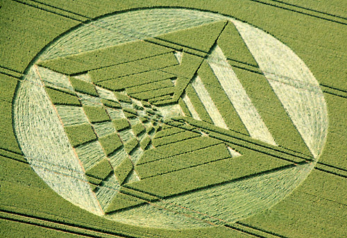 West Down, Wiltshire crop circle, aerial photo 35