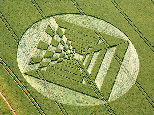 West Down, Wiltshire crop circle, aerial photo 28