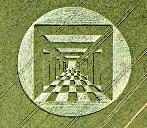 West Down, Wiltshire crop circle, aerial photo 7