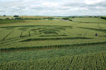 West Down, Wiltshire crop circle, aerial photo 9