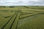 West Down, Wiltshire crop circle, aerial photo 12