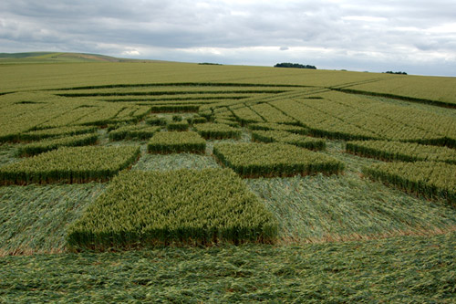West Down, Wiltshire crop circle, aerial photo 8