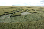 West Down, Wiltshire crop circle, aerial photo 13