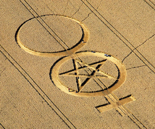 West Kennett, Wiltshire crop circle, aerial photo 5