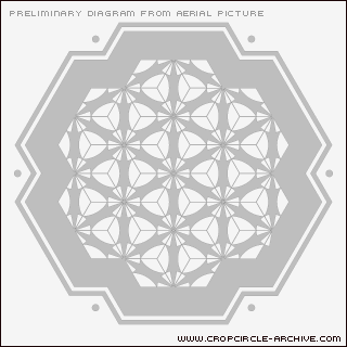 West Overton, Wiltshire crop circle, aerial photo 15