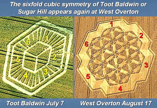 West Overton, Wiltshire crop circle, aerial photo 7