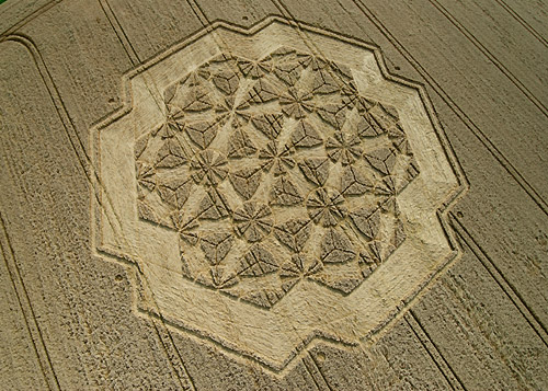 West Overton, Wiltshire crop circle, aerial photo 12