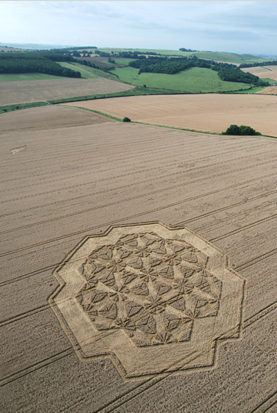 West Overton, Wiltshire crop circle, aerial photo 5