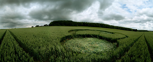 Westwoods, Wiltshire crop circle, aerial photo 27
