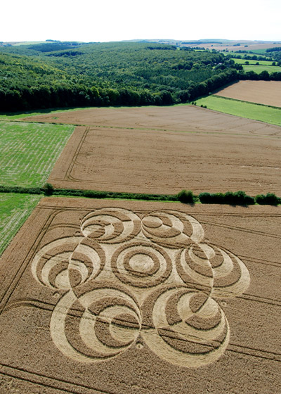 Westwoods (3), Wiltshire crop circle, aerial photo 14